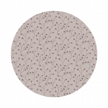 Flower Twig Round Floormat