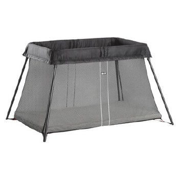 Travel Crib Light Black Mesh