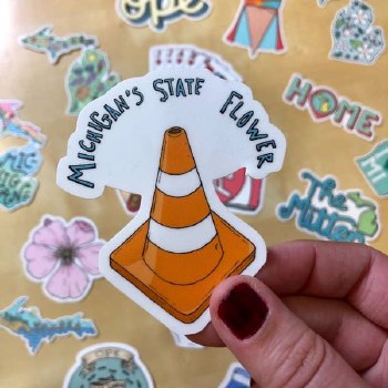 Michigan State Flower Sticker