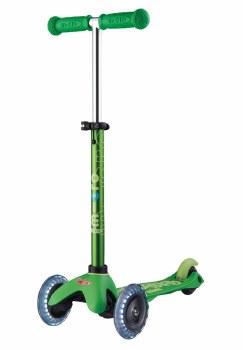 Mini Deluxe LED Scooter Green