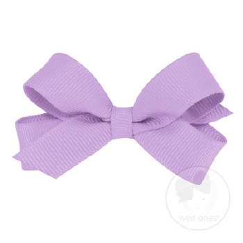 Tiny Grosgrain Bow Light Orchid