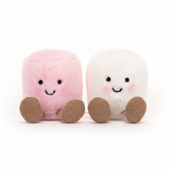 Amuseable Pink and White Marshmallow
