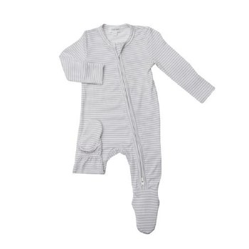 Bees Stripe Footie 0-3m
