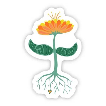 Plant Seeds Floral Sticker