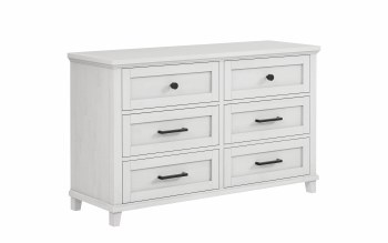 Mill Creek Cottage White 6 Drawer Dresser