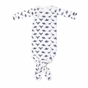 Newborn Knotted Gown Wild