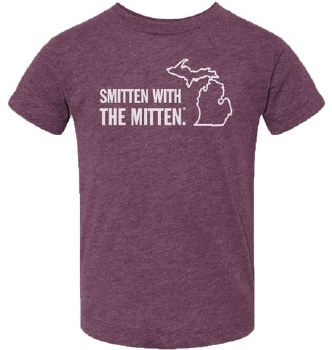 Smitten Mitten Tee Plum 4T