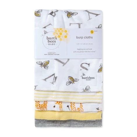 Green Sprouts Organic Cotton Muslin Cloths - Rose Set - 5 Pack