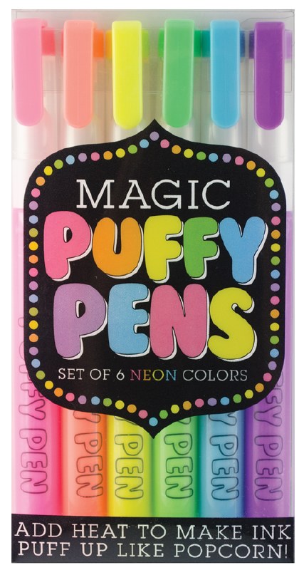 Magic Puffy Pens - Puffy Popcorn Color Pens, Puffy Paint Pens for Kids,  Bubble Popcorn Drawing Pens, 3D Art DIY Craft Pen for Christmas Greeting