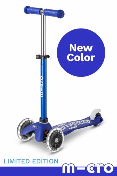 Micro Mini LED Scooter Blue/White