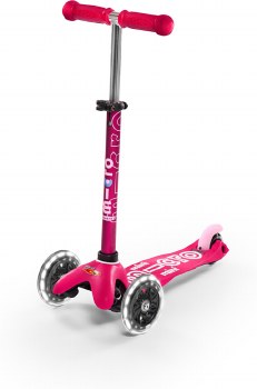 Micro Mini LED Scooter Pink