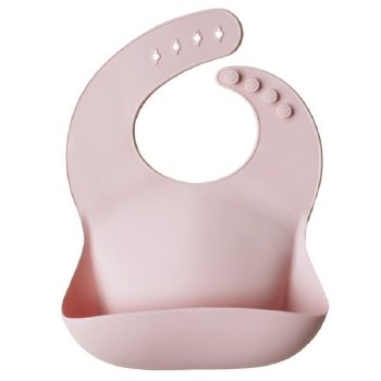 Silicone Baby Bib Blush