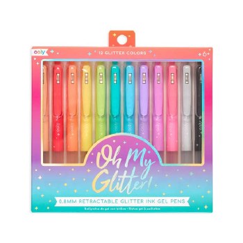 Oh My Glitter! Retractable Gel Pens 12pc set