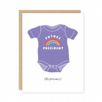 Baby President Card
