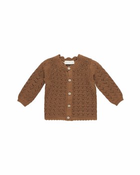 Scalloped Cardigan Cinnamon 18-24m