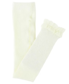 Ivory Footless Tights 0-6m