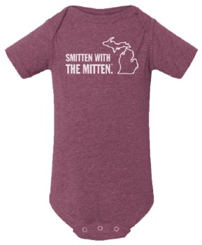 Smitten Mitten Plum 3-6m