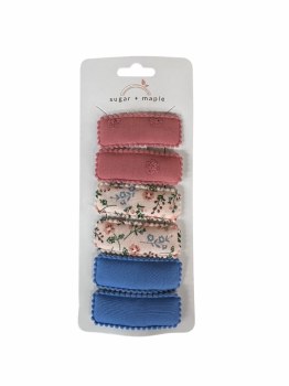 Barrette Clips Rose Floral