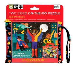 Two Sided On the Go Puzzle Superheroes