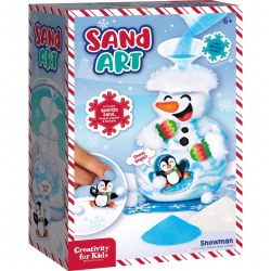 Holiday Sand Art Snowman