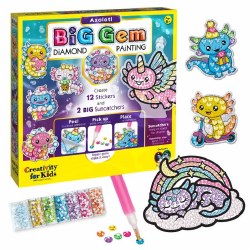 Big Gem Diamond Painting Axolol