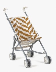 Doll Stroller Yellow Stripes