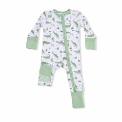 Zipper Romper Alligators 0-3m