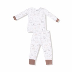 PJ Set Neutral Pups 18-24m