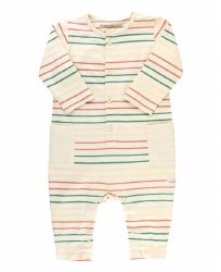 Terra Cotta Stripe Romper 3-6m