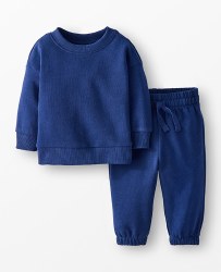 Top and Pant Set Navy 6-12m