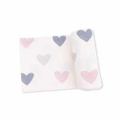 Swaddle Blanket Hearts
