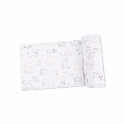Swaddle Blanket Neutral Pups