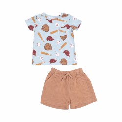 Crew Neck Set Baseball 3T