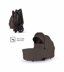 Nia Folding Bassinet Chocolate