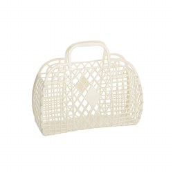 Retro Basket Small Cream