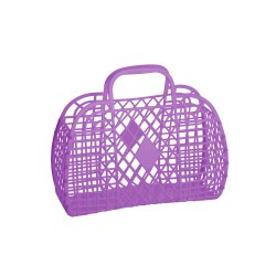 Retro Basket Small Purple