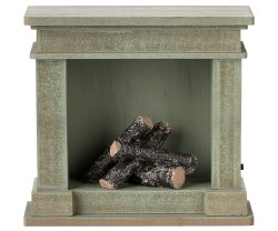 Fireplace Dusty Green