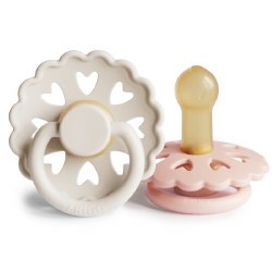 Pacifier Cream/Blush 6-18m