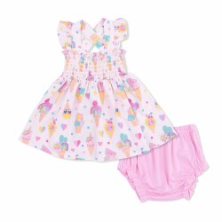 Ice Cream Smocked Set 3-6m