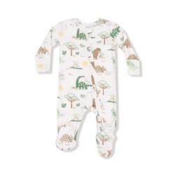 Zipper Footie Baby Dino 3-6m