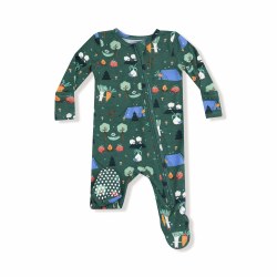 Zipper Footie Camping Veg NB
