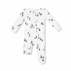 Zipper Footie Tiny Forest 6-9m