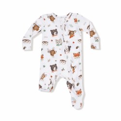 Zipper Footie Woodland Animal