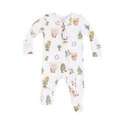 Zipper Footie Avocado 6-9m