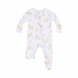 Zipper Footie Baby Chicks 3-6m