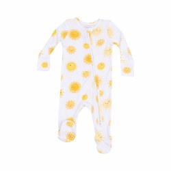 Zipper Footie Happy Suns 0-3m