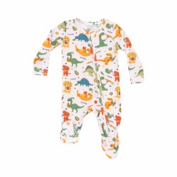 Zipper Footie Veggie Dinos 6-9