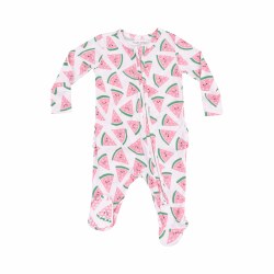 Zipper Footie Watermelon 0-3m