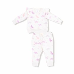 Ruffle Sweat Set Dinos 2T