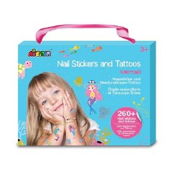 Nail Stickers + Tattoos Mermaids